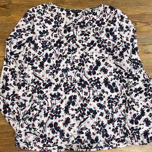 Banana Republic long sleeve floral blouse